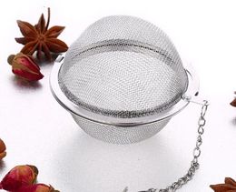 Hot Selling Stainless Steel Sphere Locking Spice Tea Ball Strainer Mesh Infuser Tea Filter Infuser