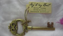 100pcs/lot Wedding favor "Key to My Heart" Antique Bottle Opener + Free shipping