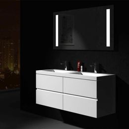 1200mm Modern Up-market Design Units Pre-assembled in factory Soft closing technique Solid Surface Stone Quartz Wall Hung Vanity 2912L