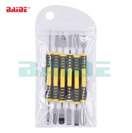 Wholecale 6pcs/set Metal Spudger Opening Prying Bar for iPhone Ipad Samsung Smartphone Repairing Multi Repair Tool kit 120set/lot