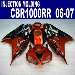 Injection Moulding high grade fairings set for HONDA 2006 2007 CBR1000RR 06 07 CBR 1000 RR red black plastic fairing kit AQ47