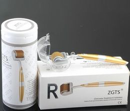 -ZGTS 0.2-3.0mm Microneedle Derma Roller 192 Corpo de Agulha e Face Ultimate Terapia para Redução de Estrias, Rugas e Grandes Poros