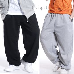 Wholesale- 2017 Mens Hip Hop Sweatpants Loose Jogger Dance Sportwear Baggy Trousers Harem Pants Men Parkour Pantalon Homme