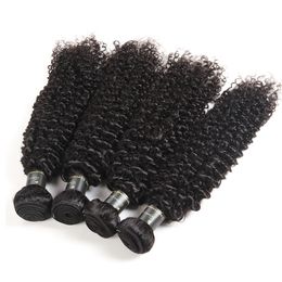 afro weave hair extensions Canada - Unprocessed Mongolian Virgin Hair Bundles Wet And Wavy Hair Weave Loose Water Wave Natural Deep Wave Afro Kinky Curly Human Hair Extensions