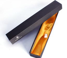 High Grade Fixed Long Box Pipe Gift Long Rod Pipe Silver Hard Paper Box