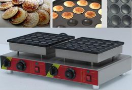 wholesale Free Shipping 50 Pcs Electric Pancake Machine Poffertjes Grill Dutch Waffle Maker