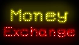 2016 Money Exchange Change Foreign International Accurate Safe LED Light Sign Indoor Use Only Free Shipping