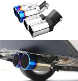 For Kia Rio K2 2012 2013 2014 2015 Car Exhaust Muffler Rear Tail Pipe Throat Mufflers Tips Racing Covers Power Auto Accessories