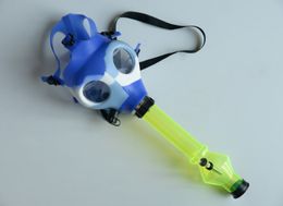 Solid Mixed Coloured Silicone Gas Mask Pipe Smoking Accessories Each Part of the Set Can Be Sold Separately Dab Rigs