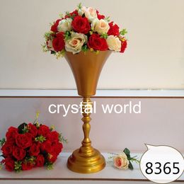 Tall gold mental Flower Stands Wedding 02 Table Centerpieces for weddings decoration 3