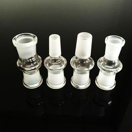 Hookahs drop down adapter 18mm to 14mm dab rig with male female grinding mouth clear joint Bong