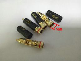 20pcs high quality copper Gold Plated Non-Solder RCA Plug ADAPTER