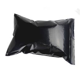 17x25cm Opaque Black Self Sealed Zipper Bag Plastic Zipper Lock Packing Bag Retail Resealable Sundry Packaging Poly Bag Pouches