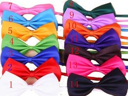 200pcs/lot Fedex DHL Free shipping Pet Neck Tie Dog Bow Tie Bowtie Cat Tie Pet Grooming Supplies 19 Colours