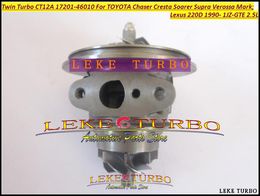 Twin Turbo Cartridge CHRA CT12A 17201-46010 Turbocharger For TOYOTA Chaser Cresta Soarer Supra Verossa Mark Lexus 220D 1JZGTE 1JZ-GTE 2.5L