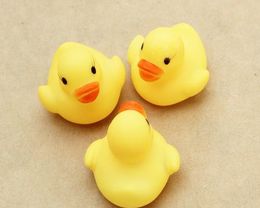 Cheap wholesale Baby Bath Water Toy toys Sounds Yellow Rubber Ducks Kids Bathe Children Swiming Beach Gifts