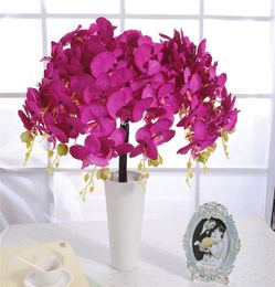 Silk Phalaenopsis Moth Orchids Artificial Orchid Flower 6 Colors Available for Wedding Flower Photograph Props Decorative Flowers
