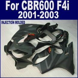 100 injection bodywork for honda cbr 600 f4i body repair fairing 01 02 03 cbr600 f4i 2001 2002 2003 black fairing kits