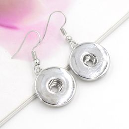 Wholesale DIY Jewellery Interchangeable Dangle Snaps Earrings 18mm Snap Button Earrings For Women