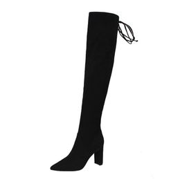Descuento Botas De Gamuza Gris Para Mujer 2022 en venta en DHgate.com
