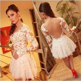 2019 Sexy White Lace Short Mini Skirt Cocktail Dresses with Sweetheart Lace Appliqued Sheer Open Back Pageant Prom Party Dresses