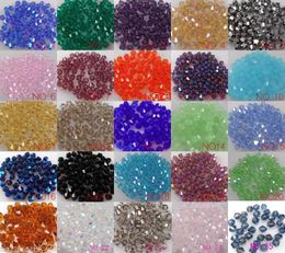crystal bicone beads UK - Wholesale 4mm Bicone Loose Crystal spacer Beads 1000pcs lot For Jewelry Making Supplies Bracelet Necklace DIY Accessories U Pick