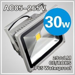 DHL IP65 Waterproof 30W Led Floodlight Outdoor Project Lamp LED Floodlights lighting COB Chip 85-265V Super Bright flood lights 666 KK