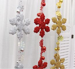 1.6Meters 3D PE Snowflake Ball Suspension ornament Strap Garland Christmas Tree Holiday Venue Decoration