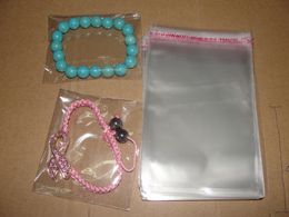2015 High quality 2000pcs/lot Wholesale Clear Self Adhesive Seal Plastic Bags OPP Bags 8x12cm Suitable for DIY bracelet