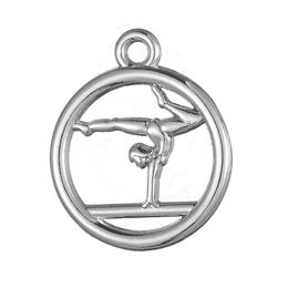 Free shipping New Fashion Easy to diy 20pcs gymnastics circle sporty charm jewelry making fit for necklace or bracelet