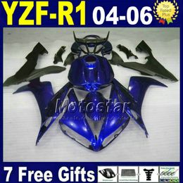 7gifts fairing kit for YAMAHA R1 2004 2005 2006 blue black YZFR1 04 05 06 fairings 32AX Injection road motorcycle bodywork set