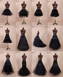 -12 verschiedene Arten Ballkleider Petticoats 2015 Im Lager unter Rock Günstige heiße Verkaufs-Hochzeit Zubehör Tüll und Organza A09