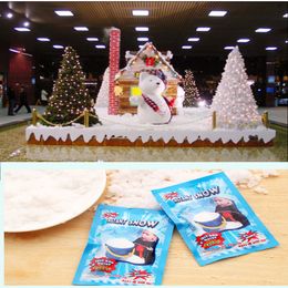 Instant Artificial Magic Snow Powder Fluffy Absorbant Christmas Wedding Decorations Fake Snow Powder White