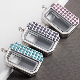 Cheap Square Floating Glass Locket