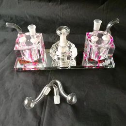 Double Siamese Alcohol Hookah Smoking Hose Glass Wholesale, Pipe Fittings, Free Delivery,