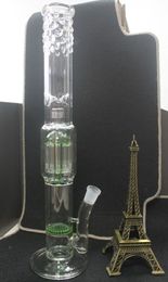 cheap Big Glass bell shape perc glass bong 12 arms perculator plus 19" honeycomb glass water pipes with 18.8mm free shipping