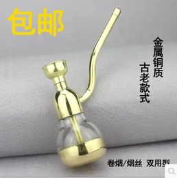 ST-8005 two brass snuff Magnetised water filtration water pipe