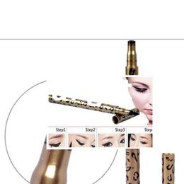Wholesale -Details about Waterproof Women Liquid Eyeliner Pen Black Eye Liner Pencil Makeup Leopard G9#E701