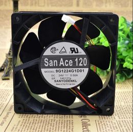 SANYO 24V 0.50A 9G1224G101 12cm 120*120*38 3 line frequency converter cooling fan