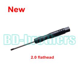 New 2.0 Flathead Straight Screwdriver Slot Type Slotted Screwdrivers Open Tool for Computer Toy Phone Repairing 1000pcs/lot