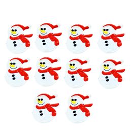 -10 PCS Boneco De Neve Do Natal Bordado Patches para Roupas Sacos de Algodão DIY na Transferência Applique Remendo para o Vestuário Costurar em Bordado Emblema
