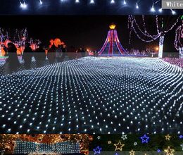 1.5*1.5 m 96 Led 6flash modes 110v-220V super bright net string light Christmas lights New year light wedding ceremony free shipping