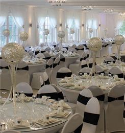 wholesale tall road lead crystal ball wedding table Centrepiece & Party