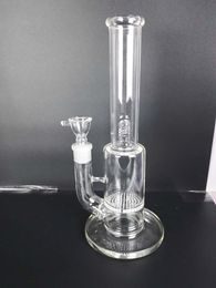 h: 27cm d:6.5cm glass bong glass water pipes glass bongs with 18mm joint white free shipping