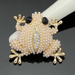 Garment Accessories Fashion Jewellery Frog Brooch Pin Wedding Bridal Jewellery Crystal Brooches for Men /Women