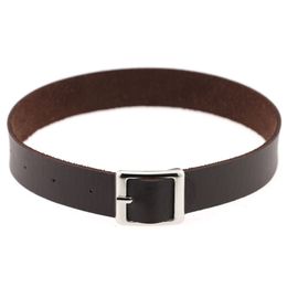 Leather Belt Pin Buckle Choker Necklace band Collar necklet for Women Jewellery Will and Sandy