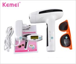kemei km6812 photon hair removal device laser epilator permanent hair reduction for full body hair removal eu plug dhl free shipping