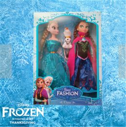 New generation of Elsa Anna Olaf Snowman Set Playset Dolls 12 Movable Joints Princesses display Toys Kids Best Gift Gifts
