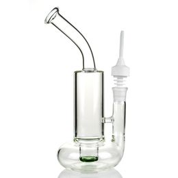 Glass Water Bongs Oil Rigs Tornado Perc Two Function Glass Water Pipes With LifeBuoy Base 10 Inch Glass Hookahs 18.8mm Joint WP146