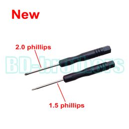 New Black 1.5 Phillips / 2.0 phillips Screwdriver Cross Screw Driver Repair Tool for Samsung Phone Toy Repair 3000pcs/lot